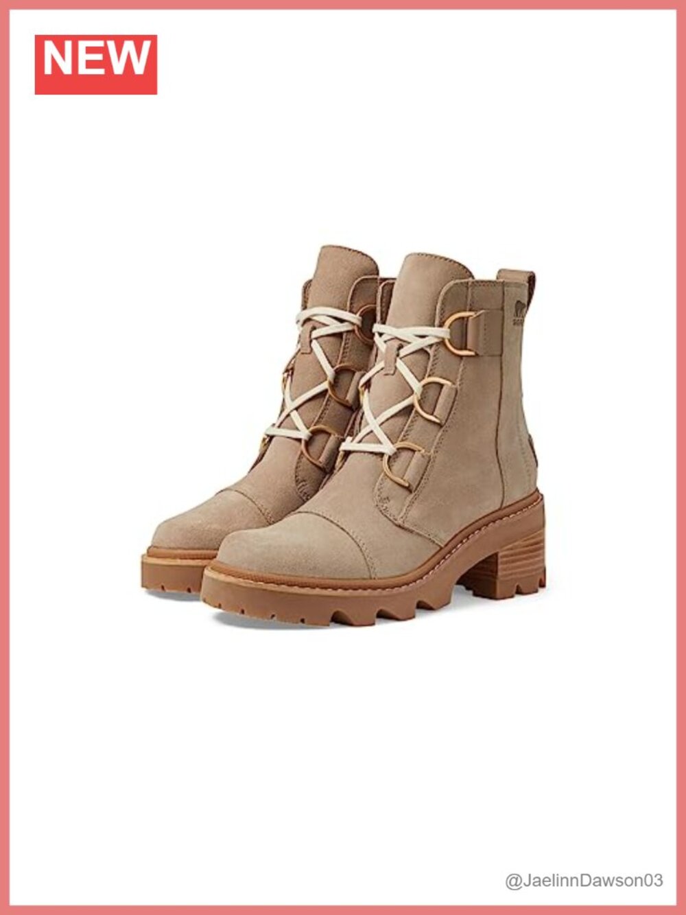 Leather Lace-Up Snow Boots Winter Ankle Booties